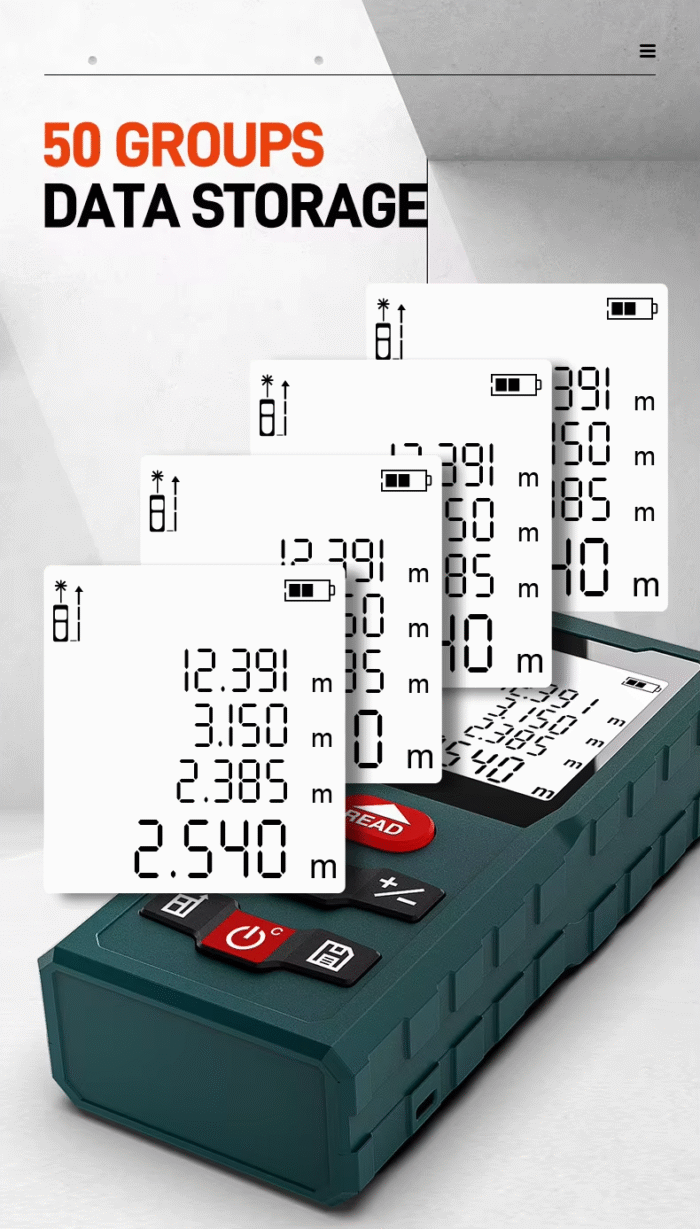 VM-03 120M Digital Laser Distance Meter - Image 5