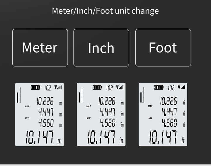 H7c3ef907342d4abaa5e7da6e206bf3fbf.jpg_720x720q50 VM-KL02 Digital Laser Distance Meter - Image 6
